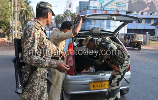 Security tightened in Mangalore